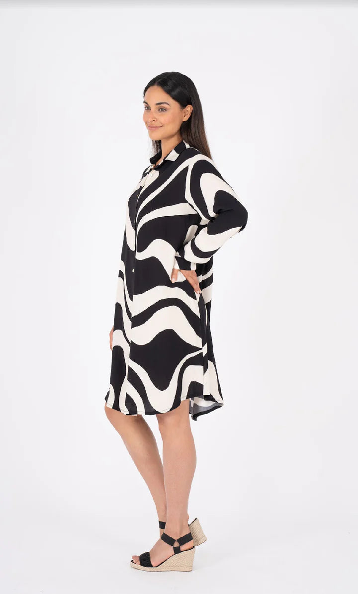 Great Swirl Shirtdress