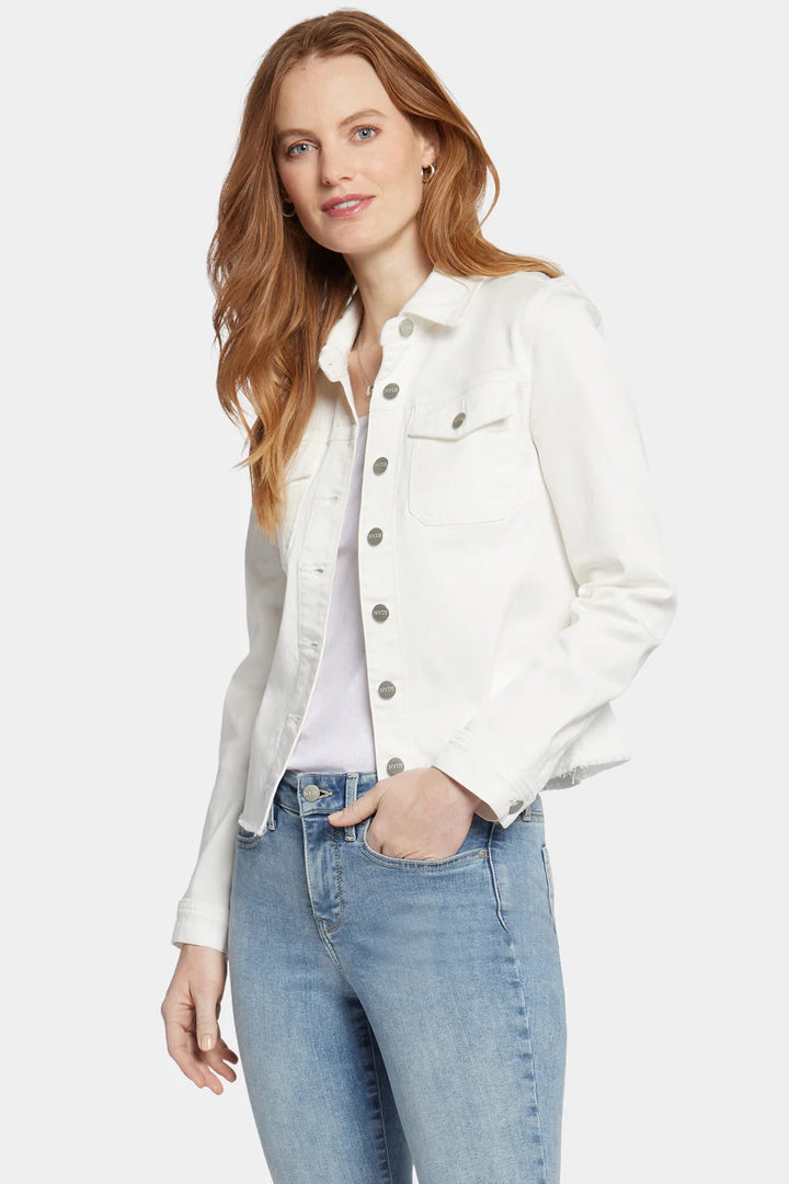 Frayed Hem Denim Jacket