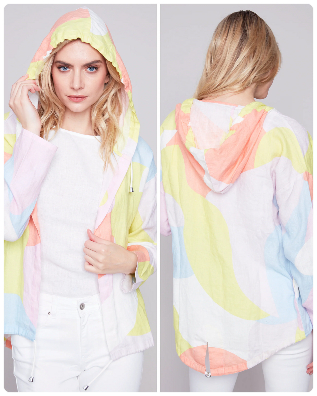 Linen Hooded Jacket