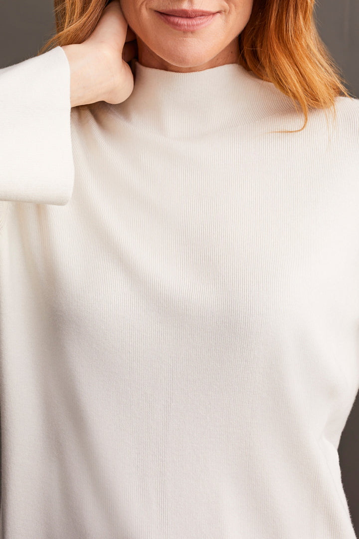 Long Sleeve Funnel Neck Sweater