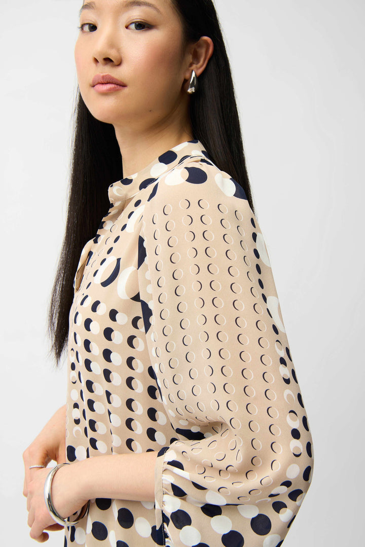 Georgette Puff-Sleeve Top