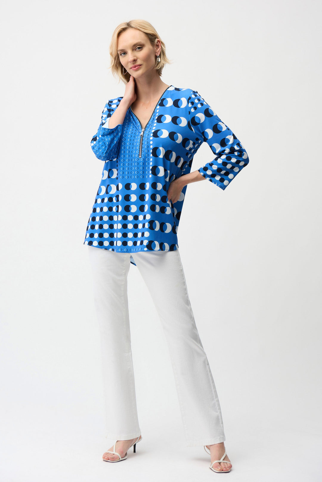 Dot Silky Knit Top