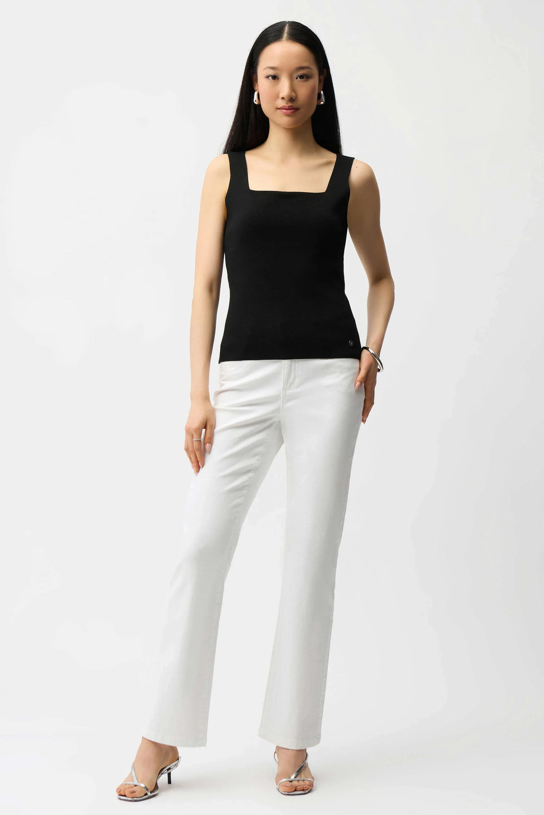 Square-Neck Knit Cami