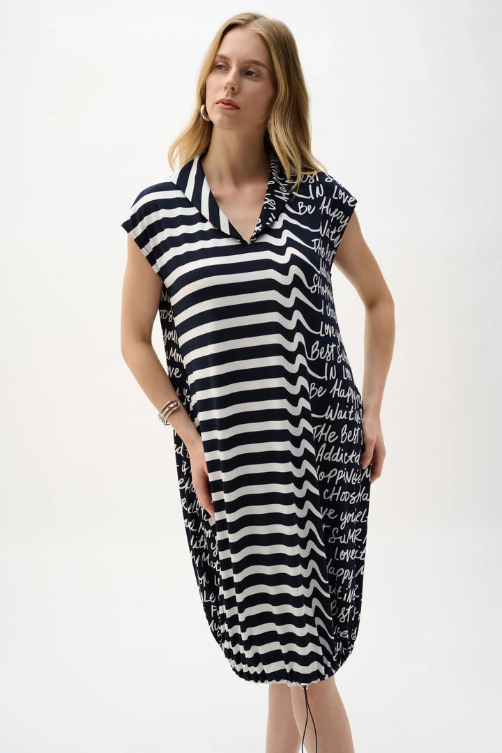 Print Silky Knit Cocoon Dress