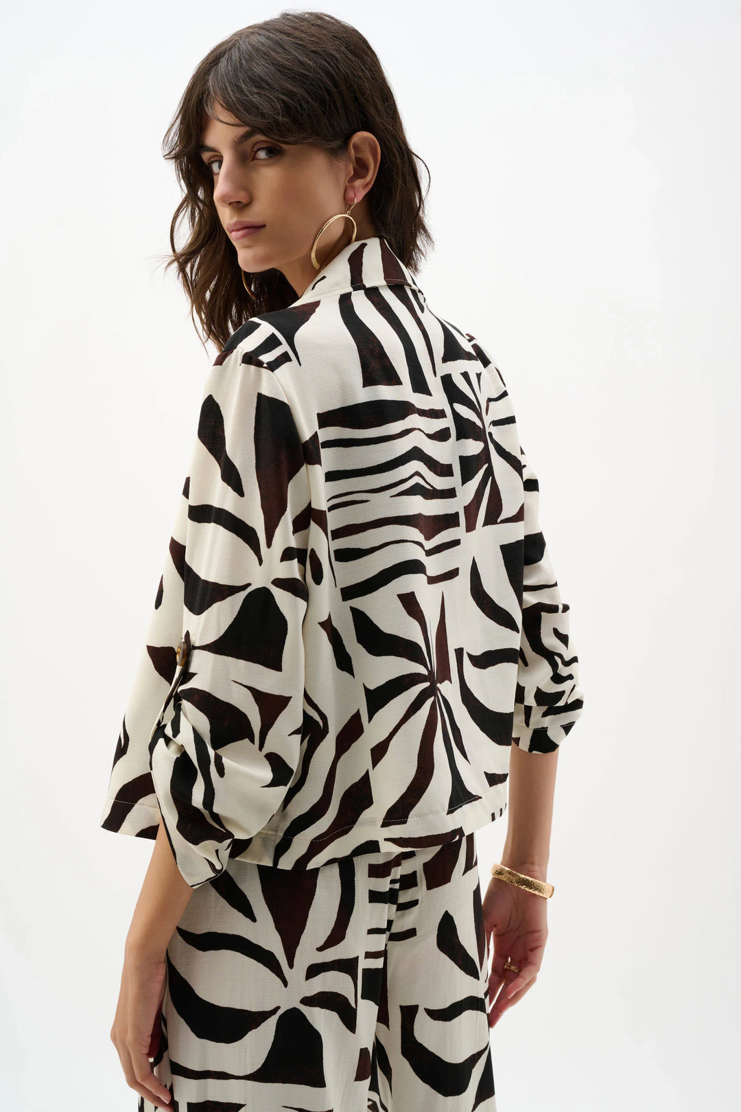 Tropical Gauze Boxy Blazer