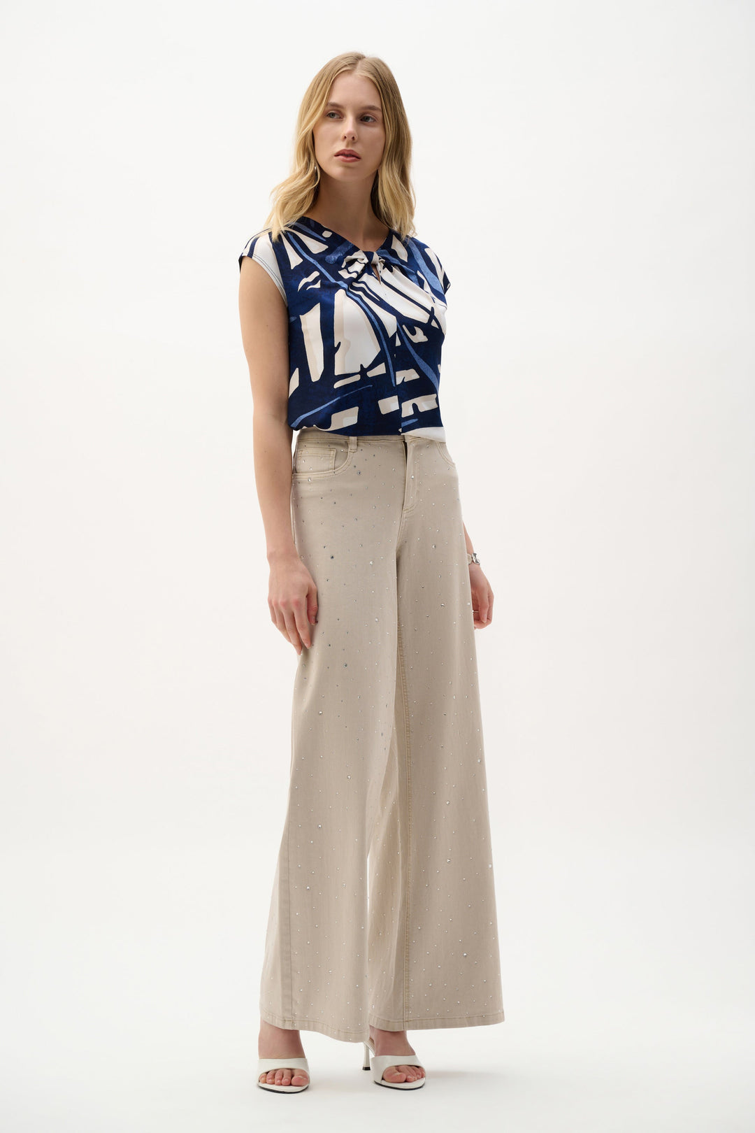 Abstract Silky Knit Top