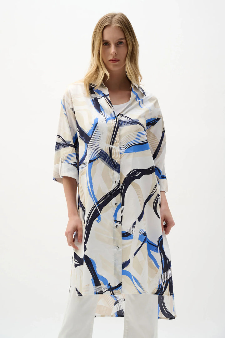 Abstract Cotton Voile Blouse