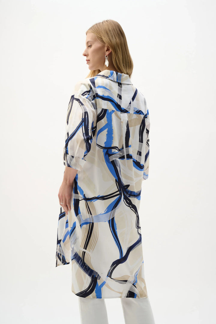 Abstract Cotton Voile Blouse