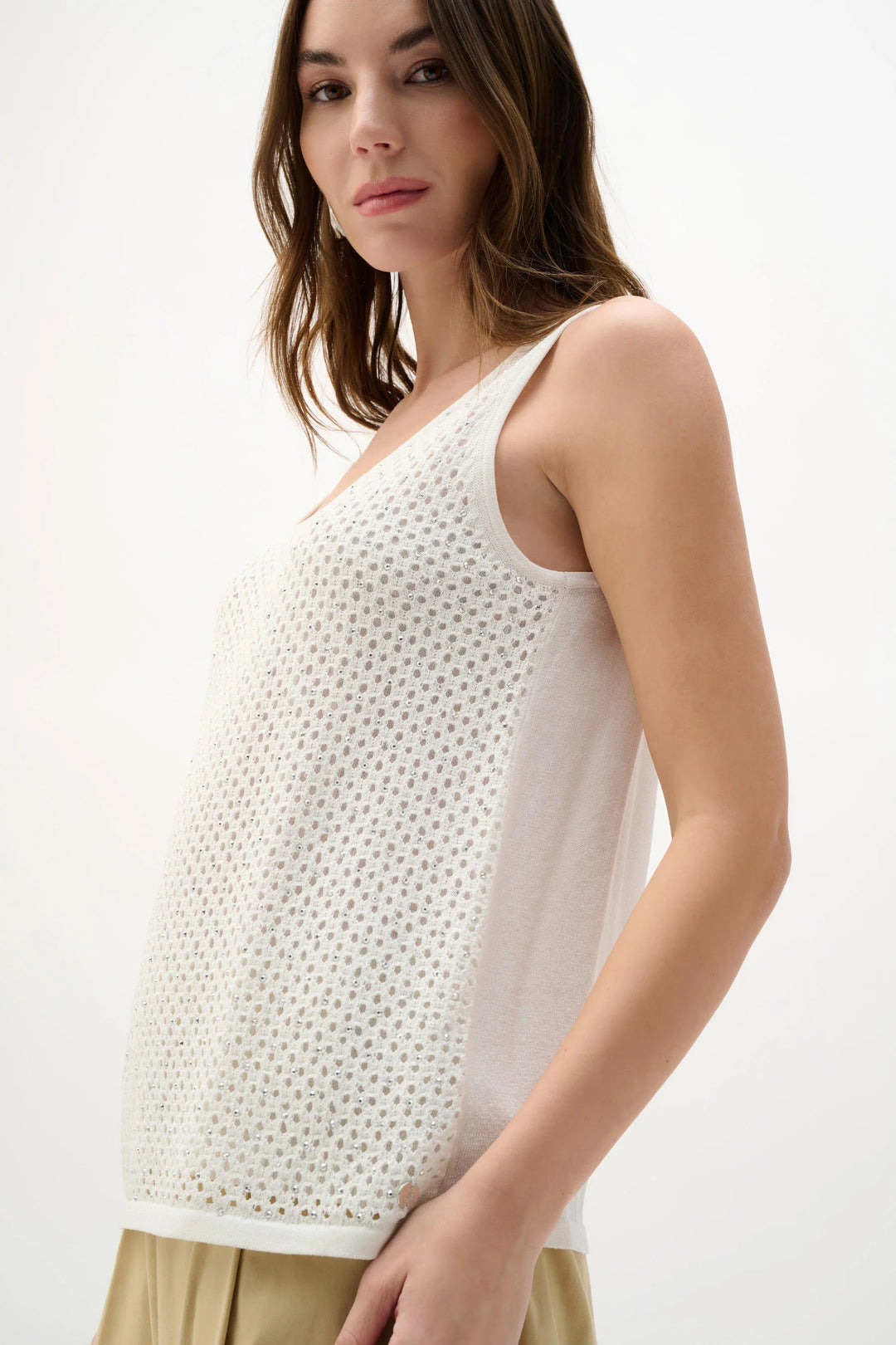 Open-Stitch Sparkle Cami