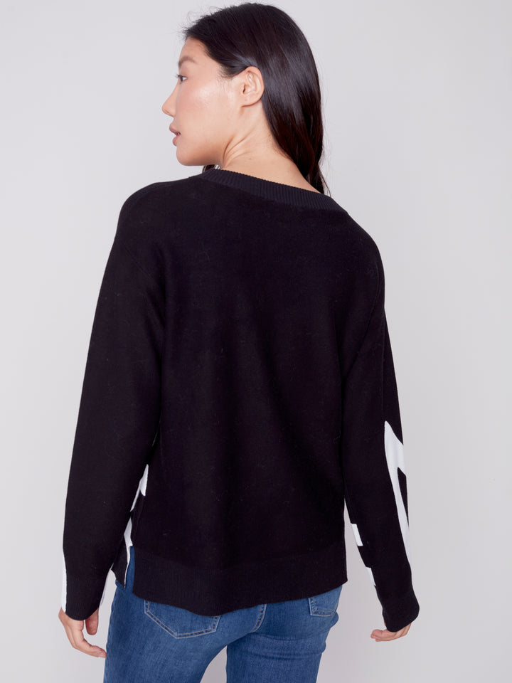 Cotton Knit Long Sleeve Top