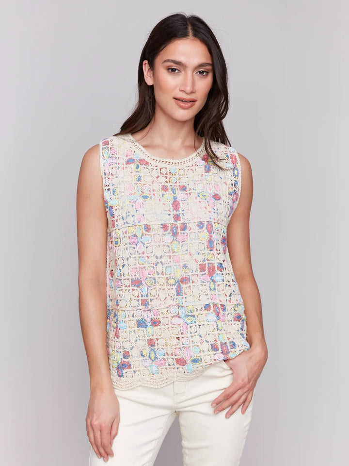 Sleeveless Crochet Top