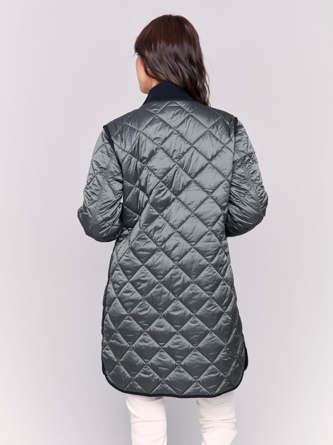 Reversible Long Quilted Jacket