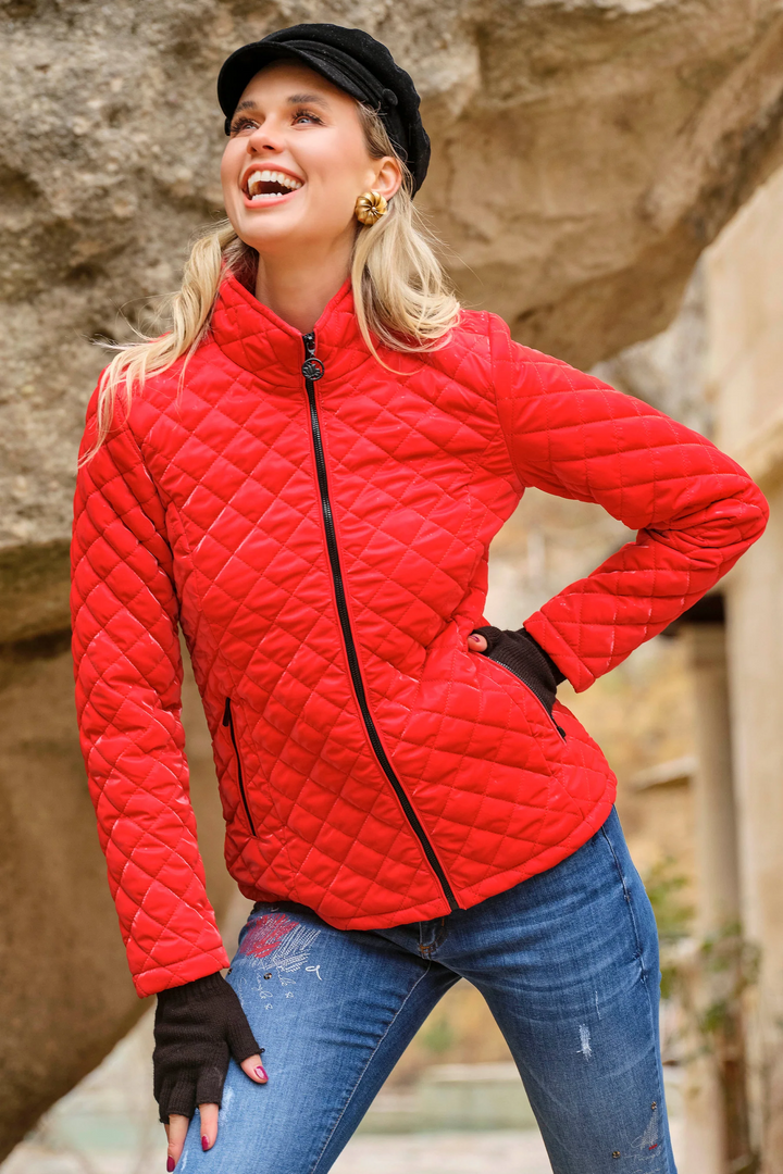 Quilted Fabric Puffer Jacket
