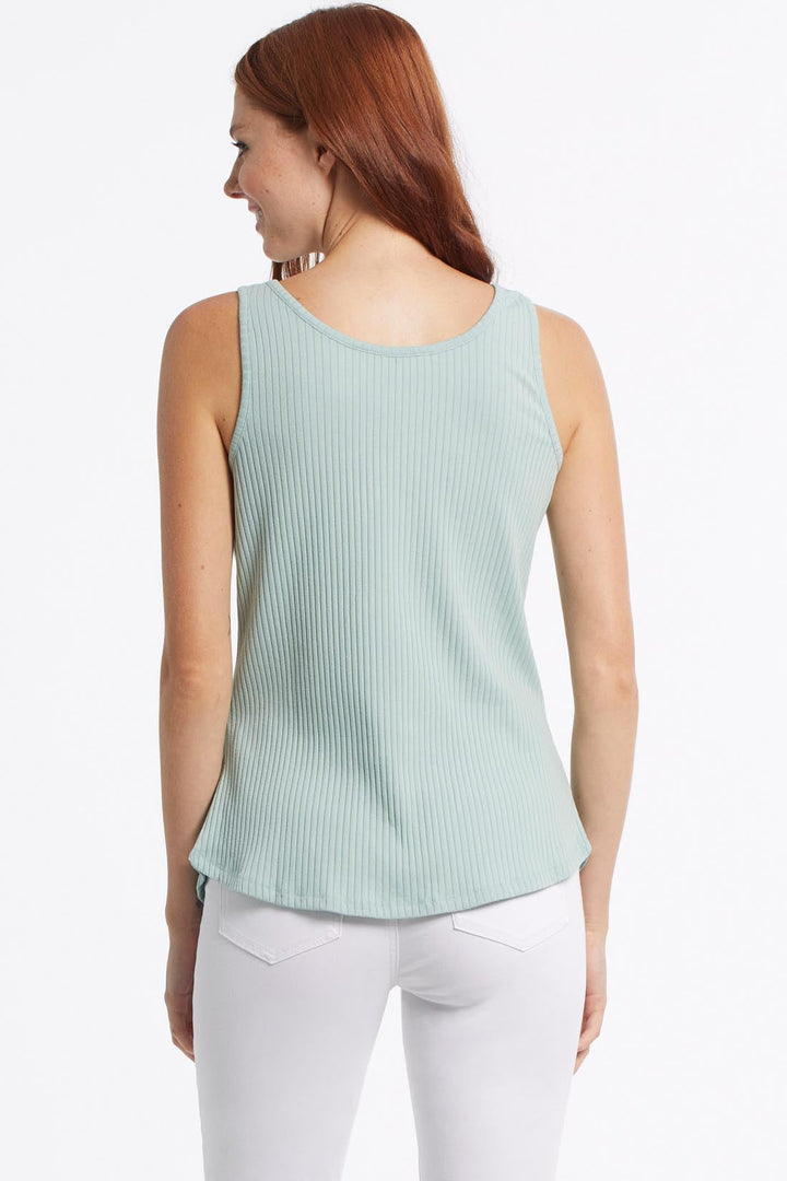 Rib Knit Cami With Front Detail