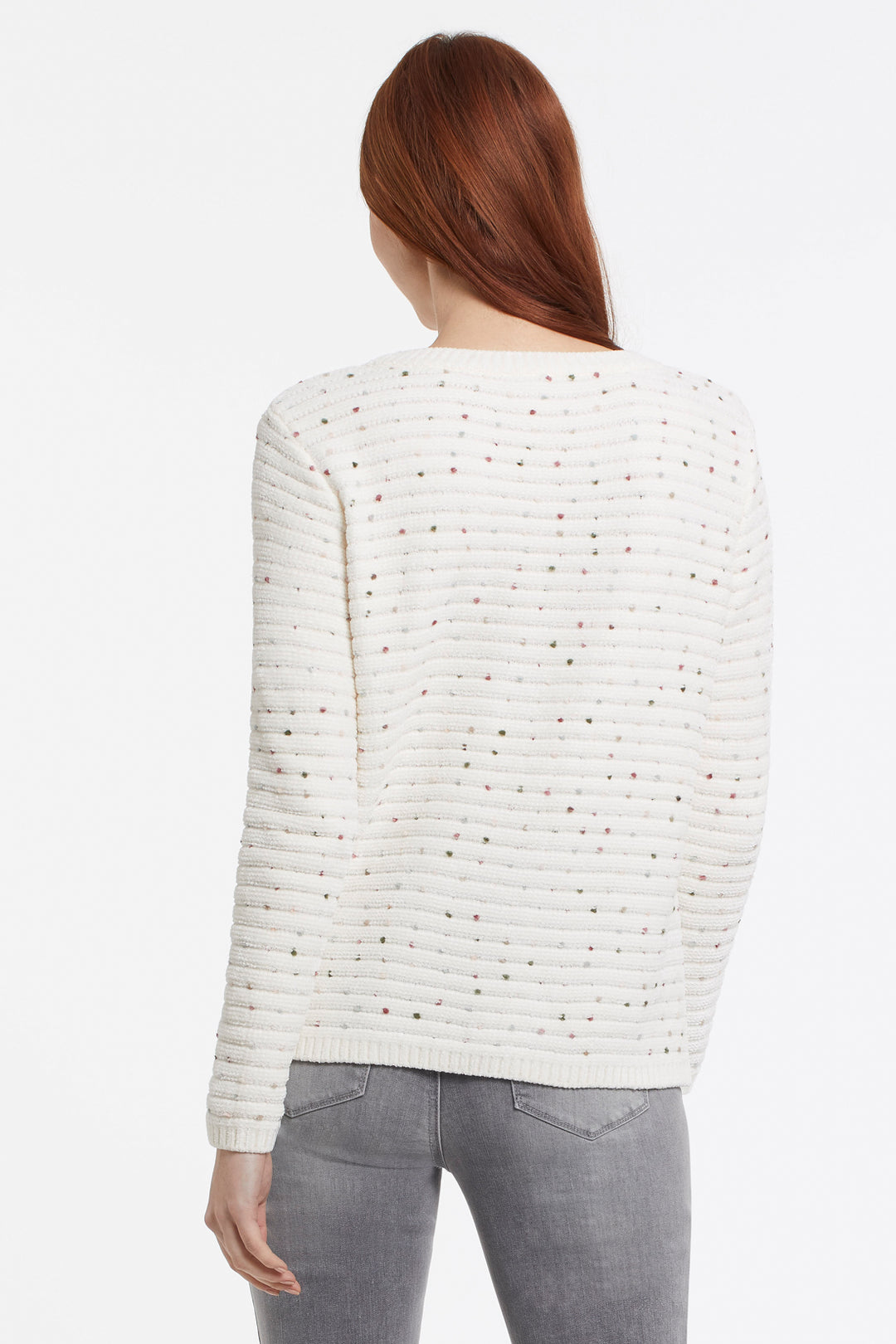 Speckled Stripe Soft Yarn Sweater