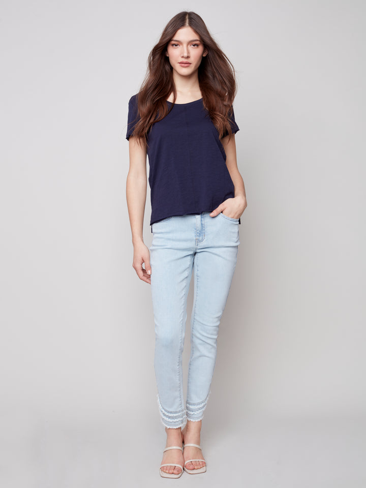 Short Sleeve Organic Cotton Top