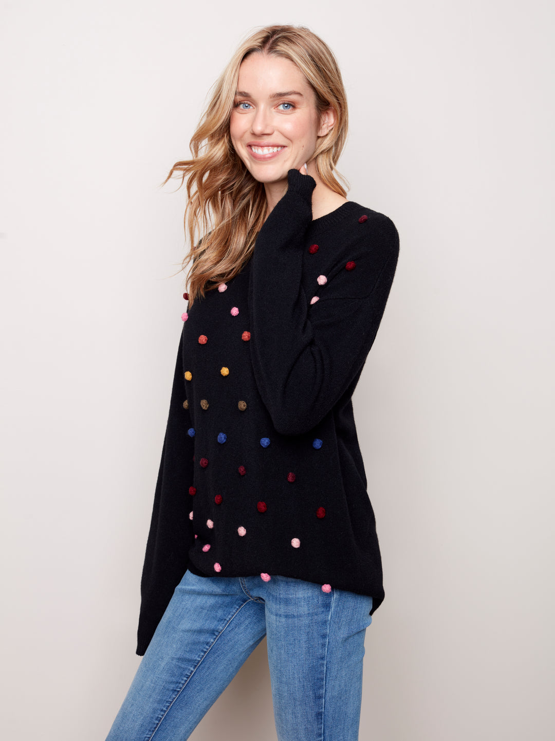 Multi-Dot Soft Sweater