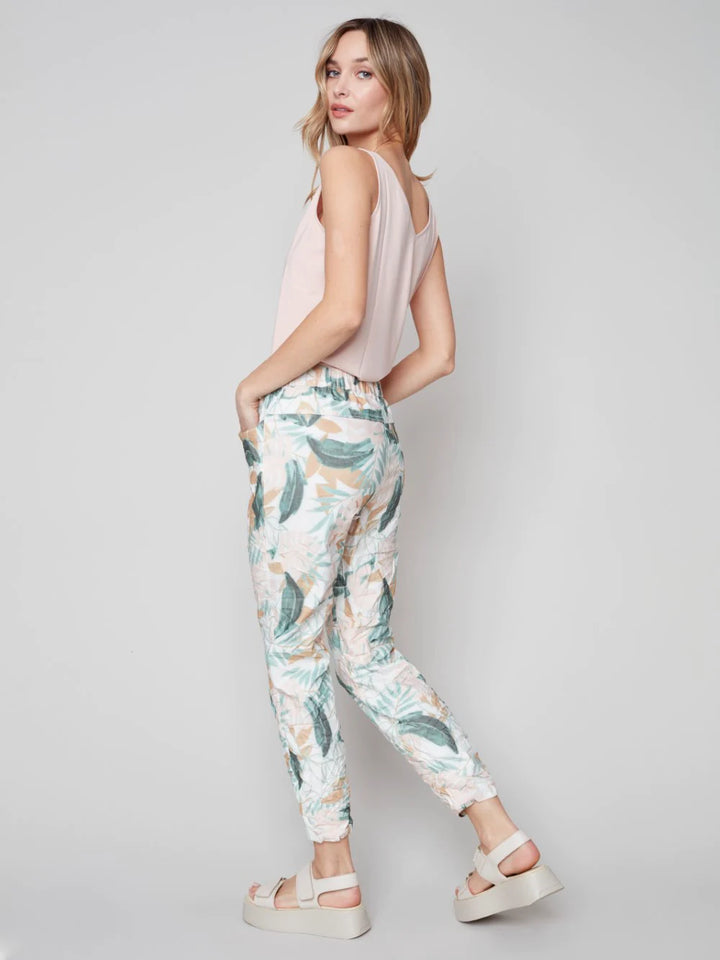 Crinkle Printed Pant