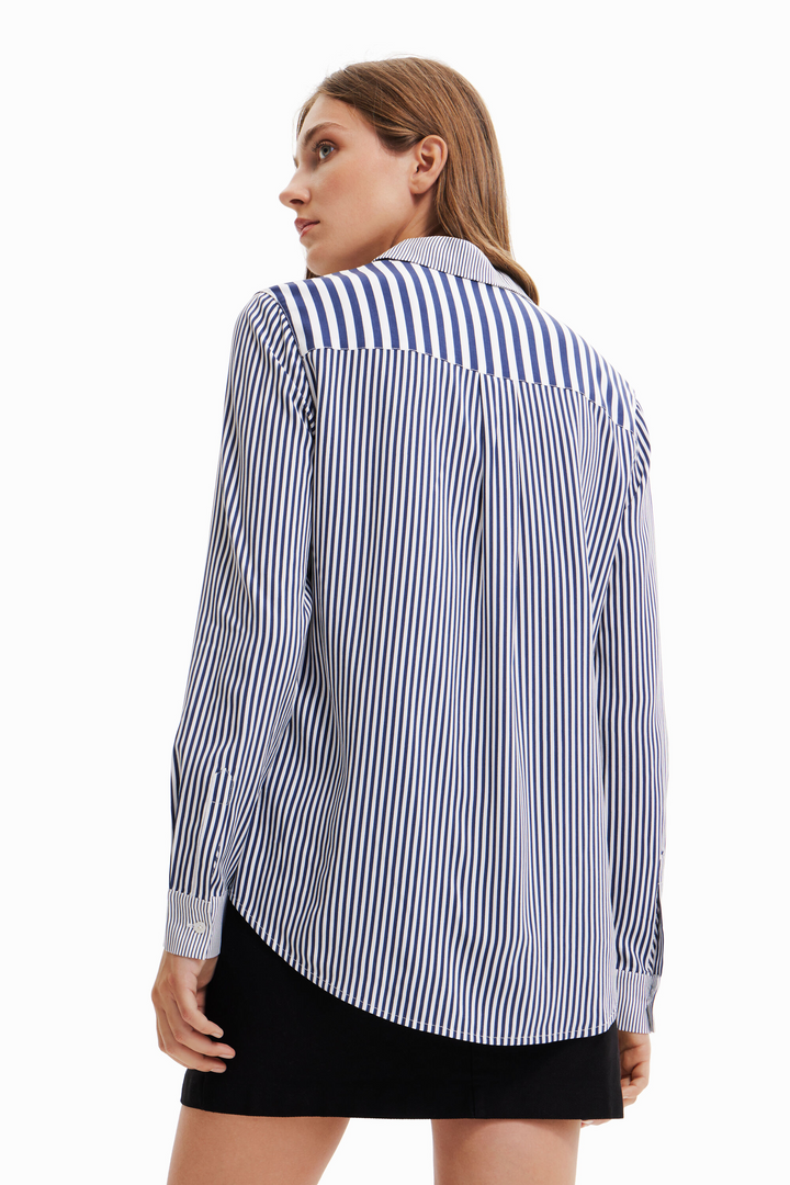 Striped Tweed Classic Blouse